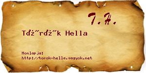 Török Hella névjegykártya
